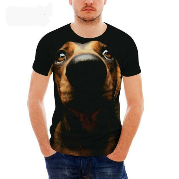 Cool Dachshund Print T Shirt for Men 🐾