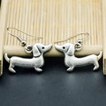 Vintage Silver-Plated Dachshund Earrings 🐾