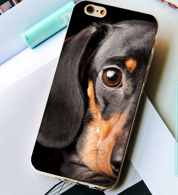 Cute Dachshund Silicone Case for iPhone 🐾
