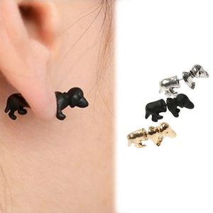 Cool PunkRock Dachshund Stud Earrings 🐾