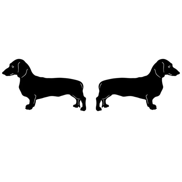 Left & Right Dachshund Vinyl Decal Stickers 🐾