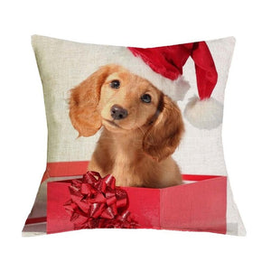 Christmas Dachshund Pillow Cover 🐾