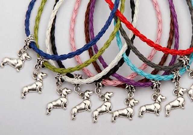 Antique Silver Dachshund Bracelets and Charms 🐾
