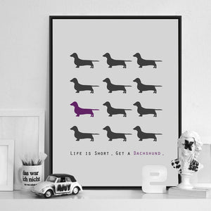 Canvas Dachshund Print and Poster 🐾